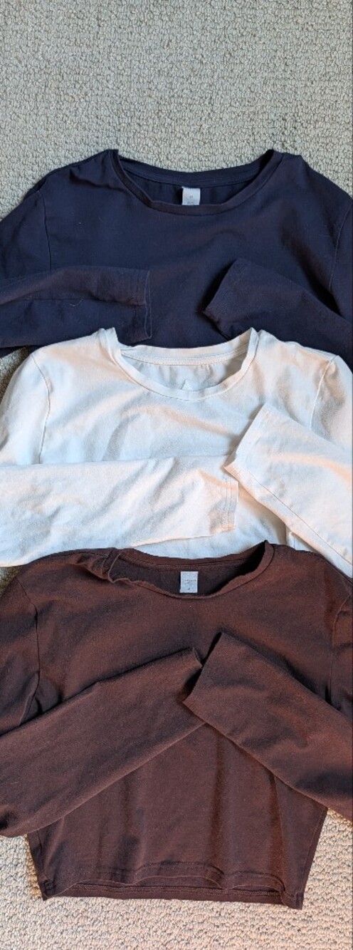 Long Sleeve Vitality Cropped Tees